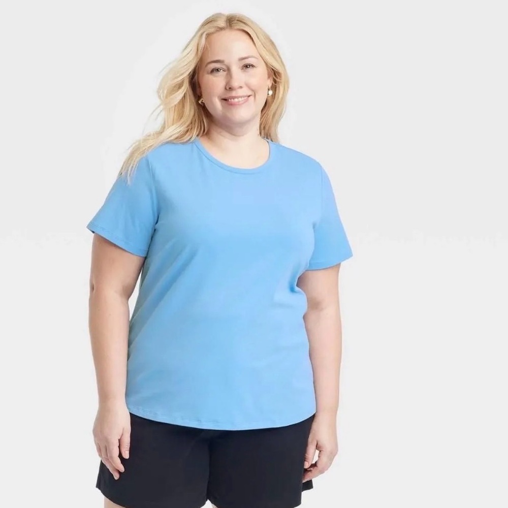 A New Day Women's Sky Blue Short Sleeve Tee